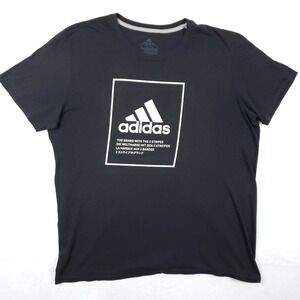 Adidas Climalite Black Short Sleeve T-Shirt Adult Mens Size XL